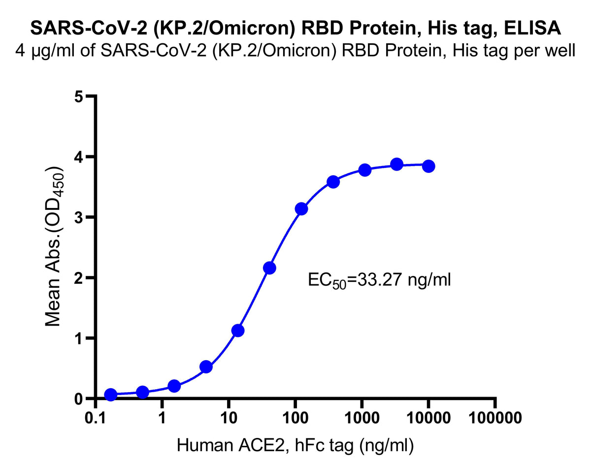 SARS-CoV-2 (KP.2/Omicron) RBD Protein, His tag