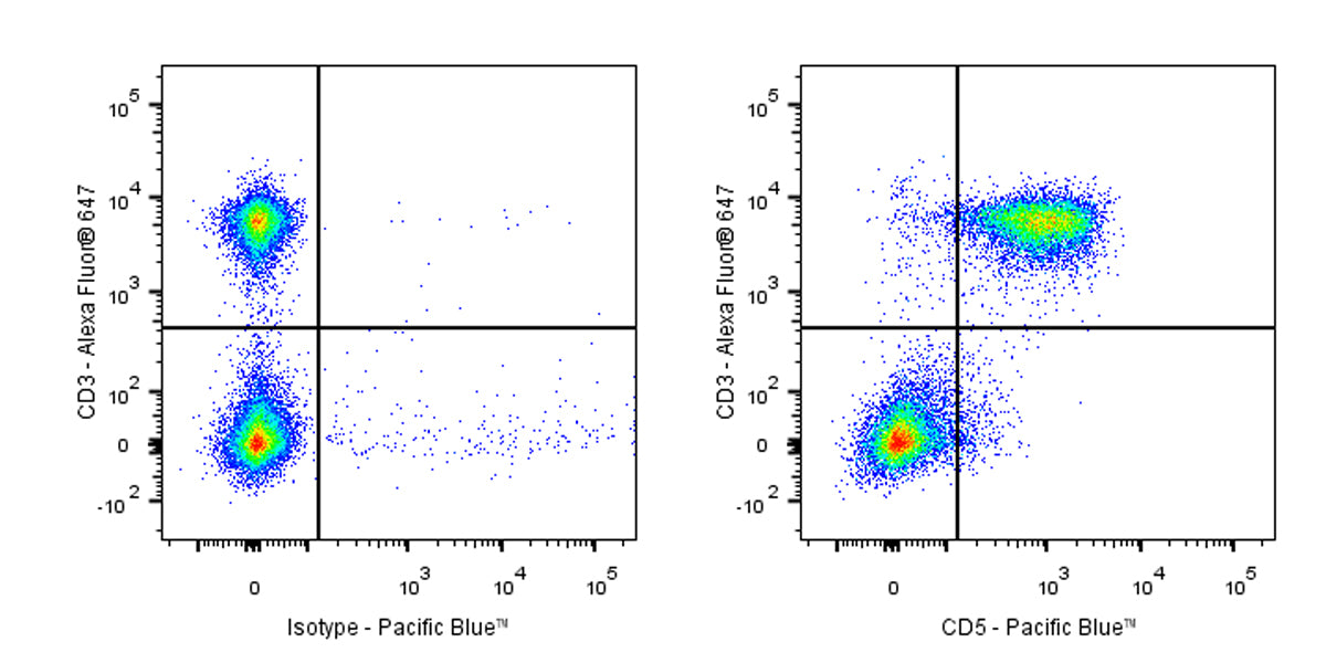 Pacific Blue Rat Anti-Mouse CD5 Antibody (53-7.3)
