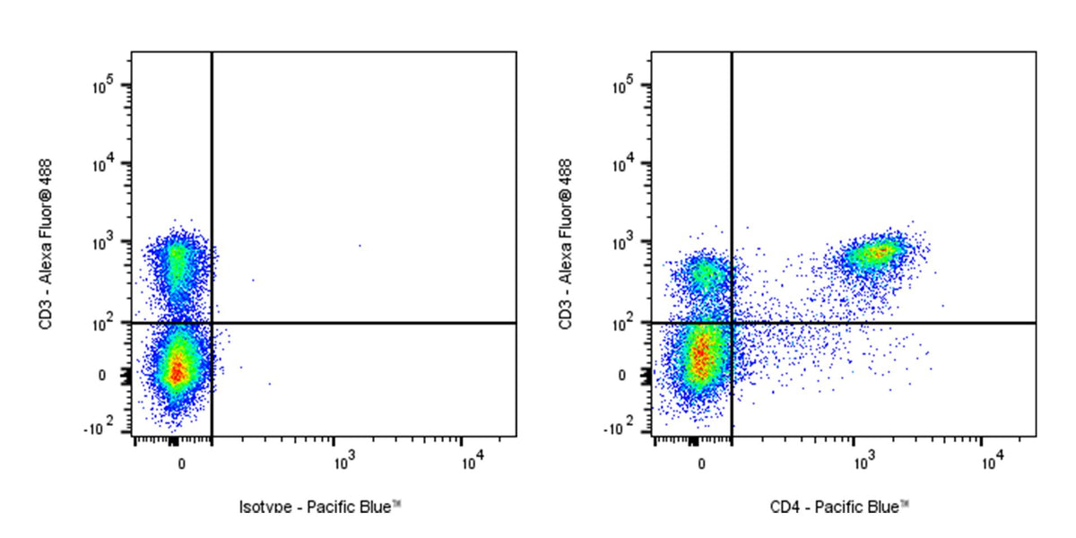 Pacific Blue Rat Anti-Mouse CD4 Antibody (GK1.5)