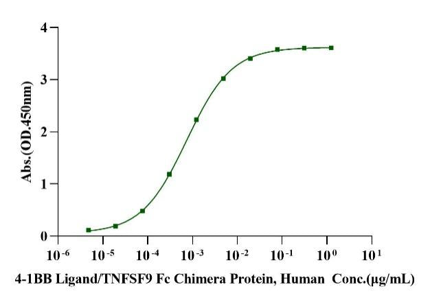 4-1BB Ligand/TNFSF9 Fc Chimera Protein, Human