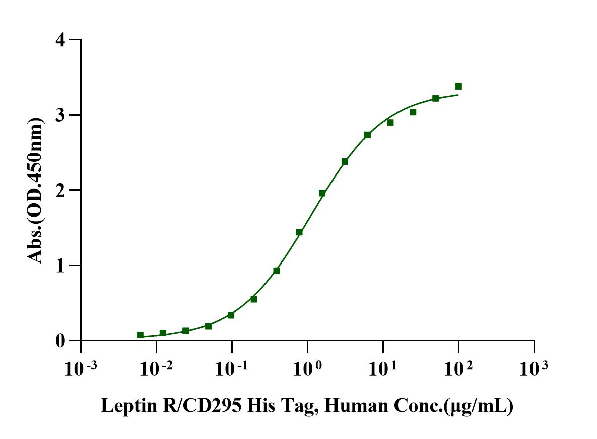 Leptin R/CD295 His Tag Protein, Human