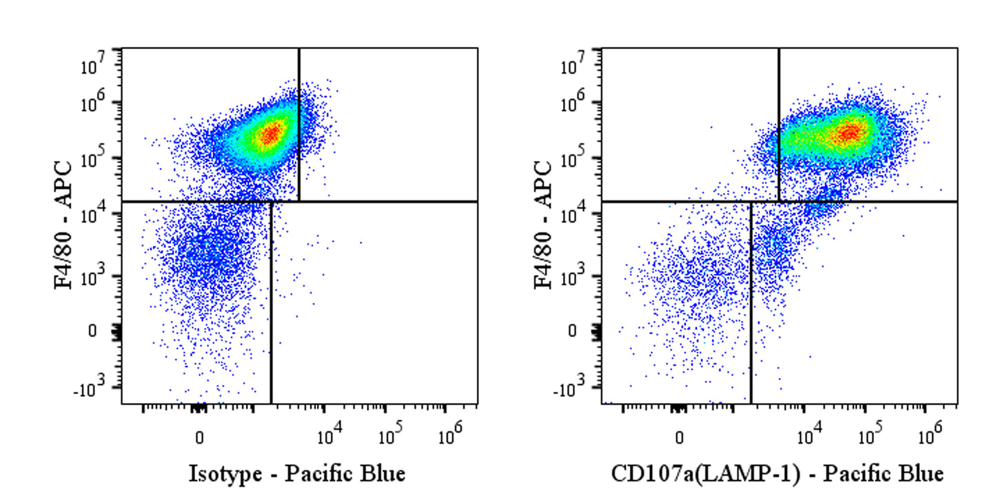 Pacific Blue Rat Anti-Mouse CD107a Antibody (S-R668)