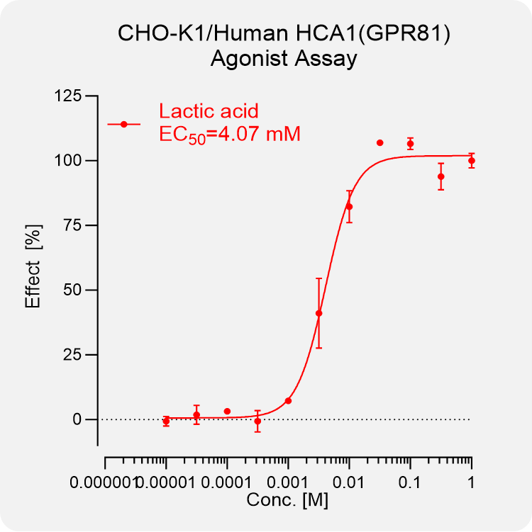CHO-K1 Human HCA1(GPR81) Stable Cell