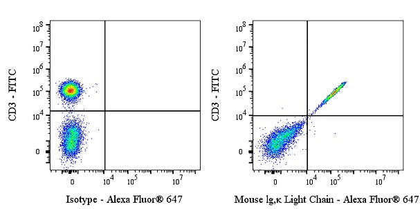 Alexa Fluor® 647 Rat Anti-Mouse Ig, κ Light Chain Antibody (S-4252)