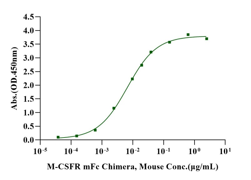 M-CSFR mFc Chimera Protein, Mouse