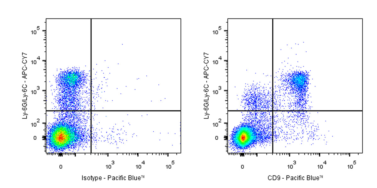 Pacific Blue Rat Anti-Mouse CD9 Antibody (S-R652)