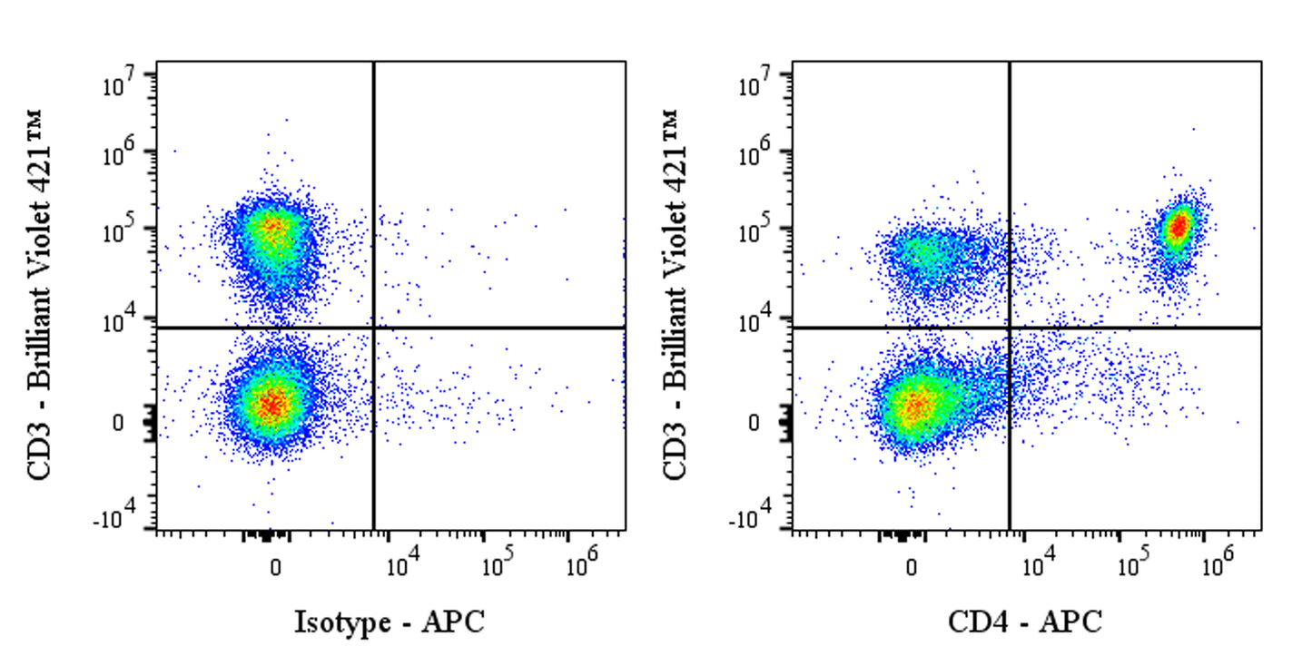 APC Rat Anti-Mouse CD4 Antibody (YTS 191)
