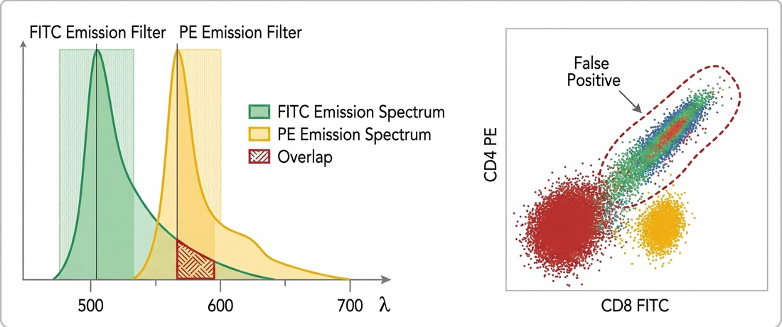 Fluorescence Compensation Guide: Eliminate Spillover-Induced False Positives in Flow Cytometry