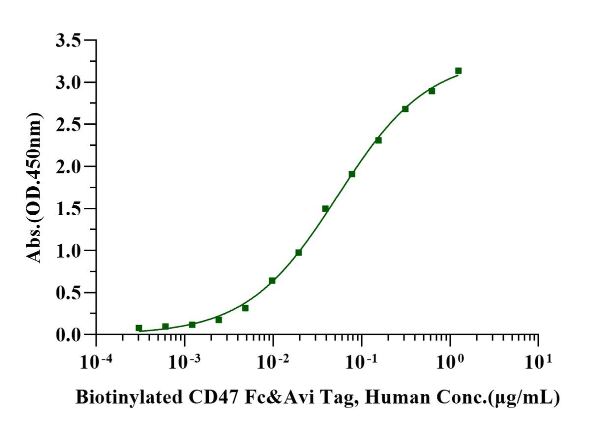 Biotinylated CD47 Fc&Avi Tag Protein, Human