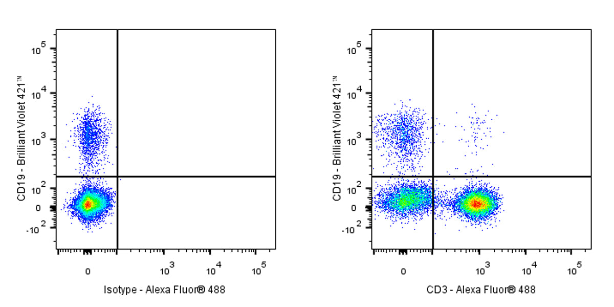 Alexa Fluor® 488 Mouse Anti-Human CD3 Antibody (HIT3a)