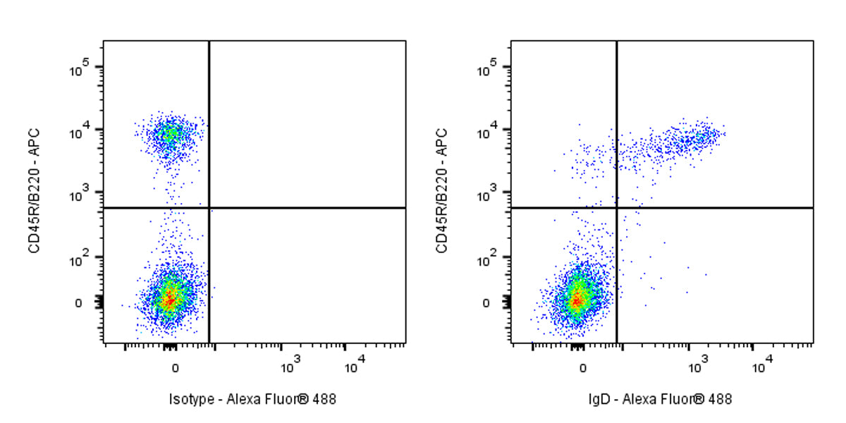 Alexa Fluor® 488 Rat Anti-Mouse IgD Antibody (S-R622)