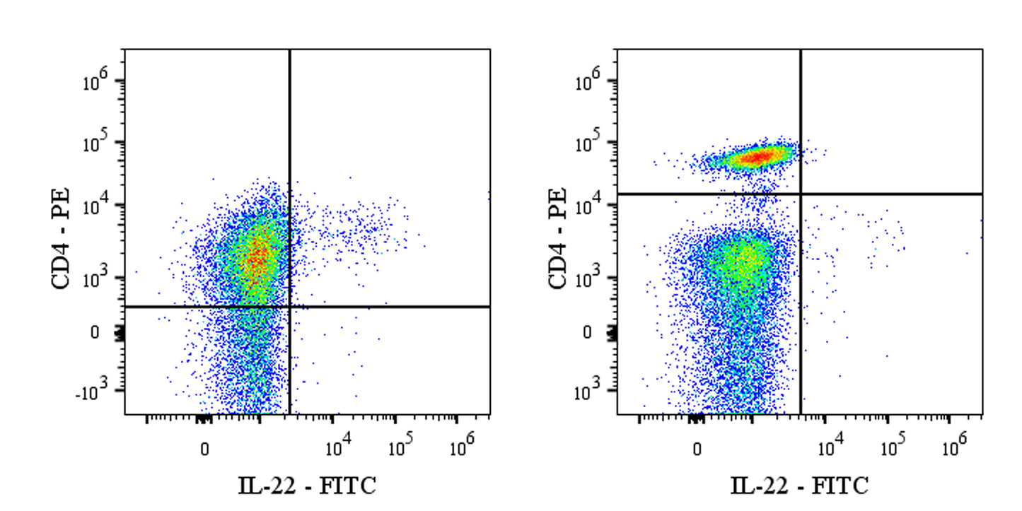 FITC Mouse Anti-Human IL-22 Antibody (S-4478)