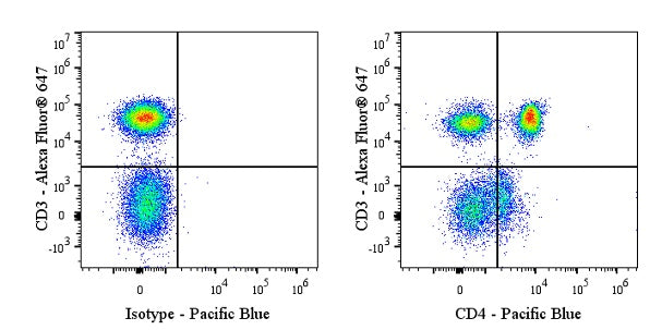 Pacific Blue Rabbit Anti-Human CD4 Antibody (13B8.2)
