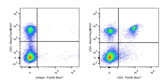 Pacific Blue Rat Anti-Mouse CD4 Antibody (YTS 191)