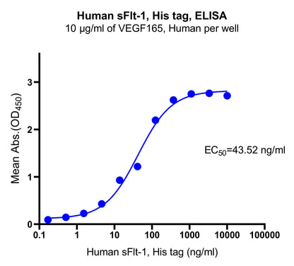 Human sFlt-1, His tag