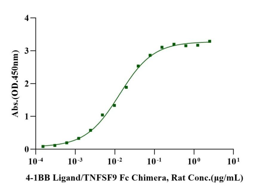 4-1BB ligand/TNFSF9 Fc Chimera Protein, Rat
