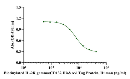 Biotinylated IL-2R gamma/CD132 His&Avi Tag Protein, Human