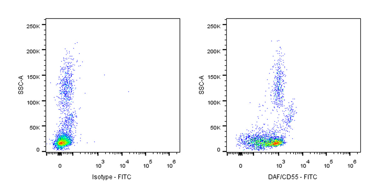 FITC Mouse Anti-Human DAF/CD55 Antibody (S-628-48）