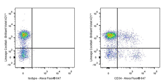 Alexa Fluor® 647 Rat Anti-Mouse CD34 Antibody (RAM34)