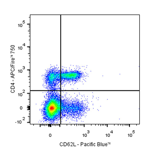 Pacific Blue Rat Anti-Mouse CD62L Antibody (MEL-14)
