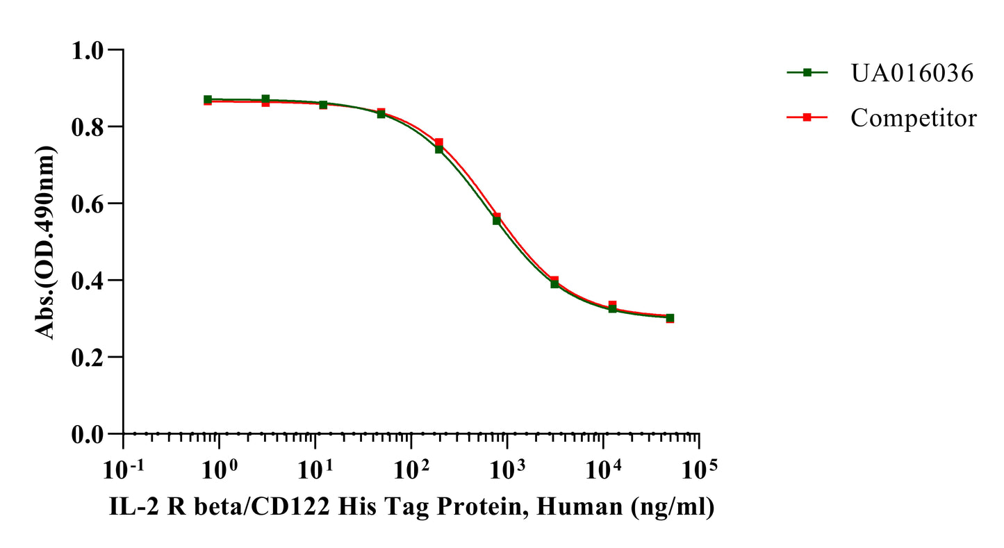 IL-2 R beta/CD122 His Tag Protein, Human