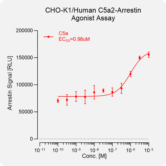 CHO-K1 Human C5A2 Arrestin Stable Cell