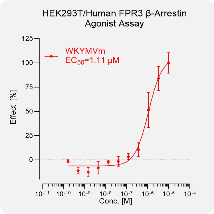 HEK293T Human FPR3 Arrestin Stable Cell