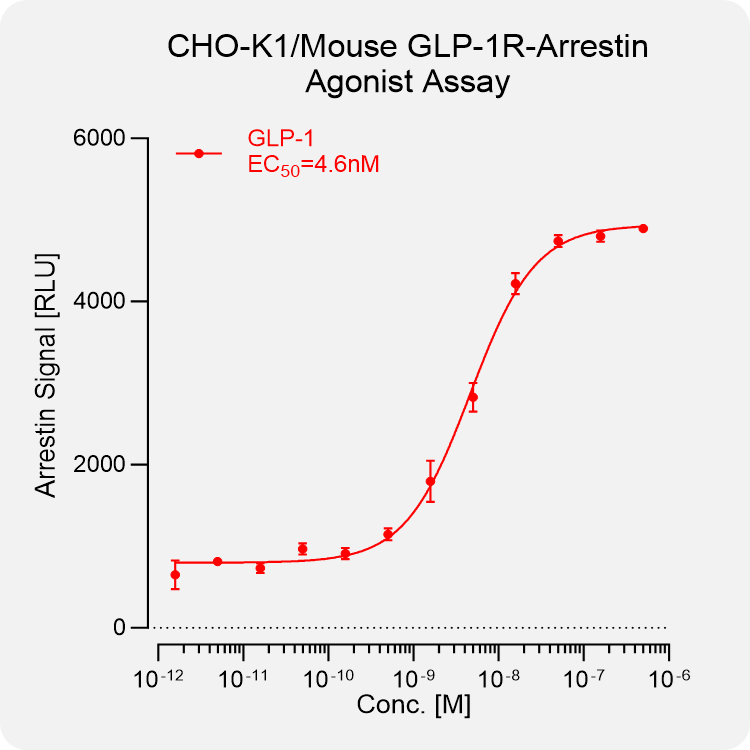 CHO-K1 Mouse GLP-1 Arrestin Stable Cell