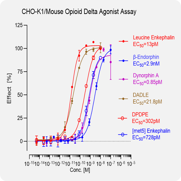 CHO-K1 Mouse δ Stable Cell