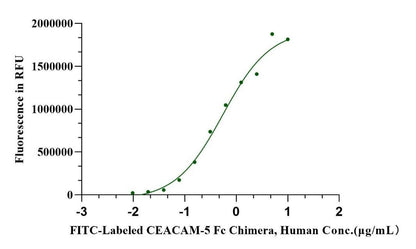 FITC-Labeled CEACAM-5/CD66e Fc Chimera Protein, Human