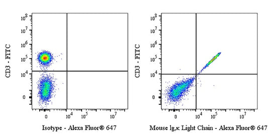 Alexa Fluor® 647 Rat Anti-Mouse Ig, κ Light Chain Antibody (S-4252)