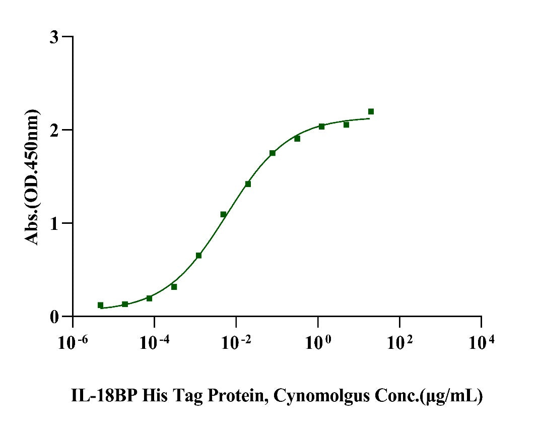 IL-18BP His Tag Protein, Cynomolgus