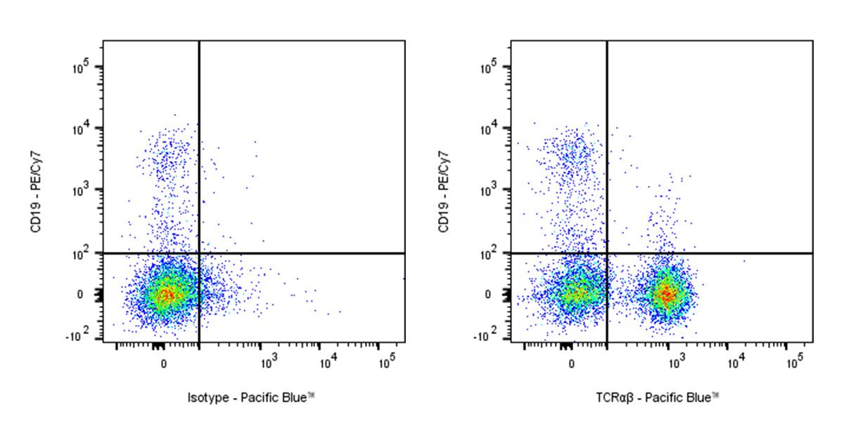 Pacific Blue Mouse Anti-Human TCR α/β Antibody (S-R686)