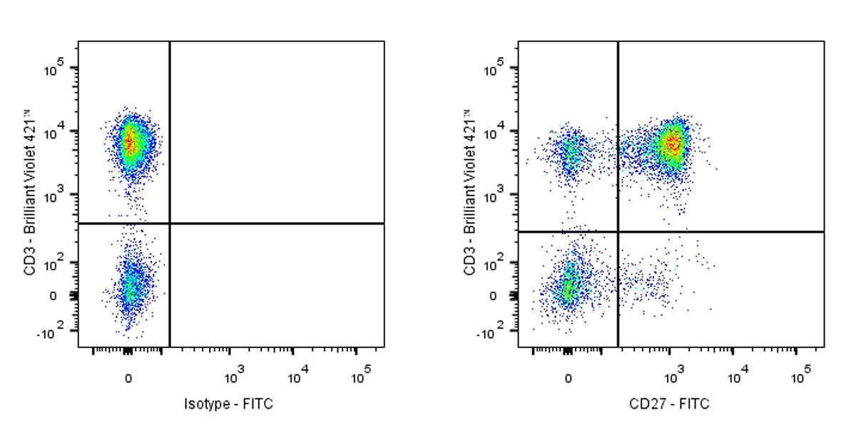 FITC Mouse Anti-Human CD27 Antibody (S-568-2)