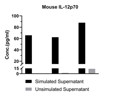 Mouse IL-12p70 Single Plex Kit (Flow Cytometry Bead Assay)