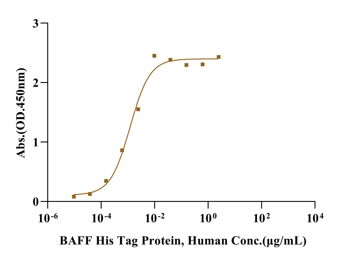 BAFF/TNFSF13B/CD257 Trimer His Tag Protein, Human