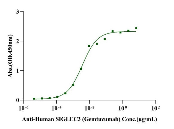 Siglec-3 (R69G) His Tag Protein, Human